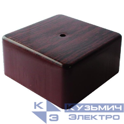Коробка распаячная 100х100х50мм IP40 для кабель-канала темн. дерево Урал Пак КР-513180100-024