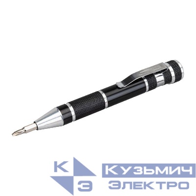 Набор инструмента отвертка + 6 насадок (блист.) Rexant 12-4705