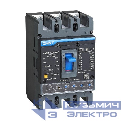 Выключатель автоматический 3п 250А 36кА NXMS-250F с электрон. расцеп. (R) CHINT 264755