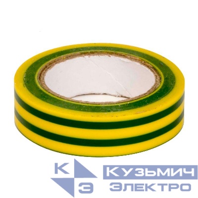 Лента изоляционная ПВХ 19х0.15 (20м) в рулоне желт./зел. DKC PVC192015YGN