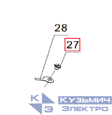 Запчасть №27 для PAG-PC84. Винт пружины отбоя