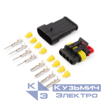 Разъем герметичный автомобильный РГА-4П КВТ 89506