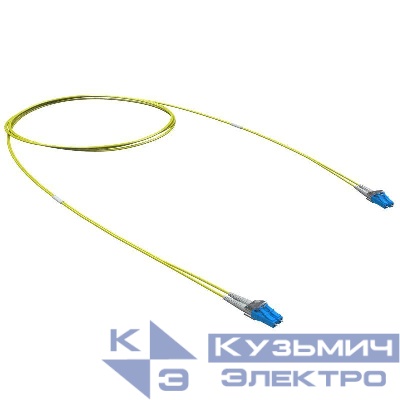 Шнур оптический коммутационный Duplex LC-UPC/LC-UPC 9/125 OS2 5м DKC RNPC9DLULU5