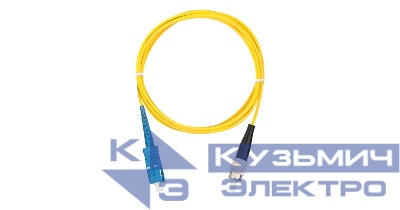 Шнур волоконно-оптический переходной одномод. 9/125мкм стандарта OS2 SC/UPC-FC/UPC одинар. LSZH нг(A)-HFLTx 2мм желт. 2м NIKOMAX NMF-PC1S2C2-SCU-FCU-002