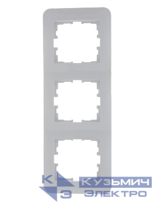 Рамка 3-м Karina Life вертикал. бел. LEZARD 708-0200-153