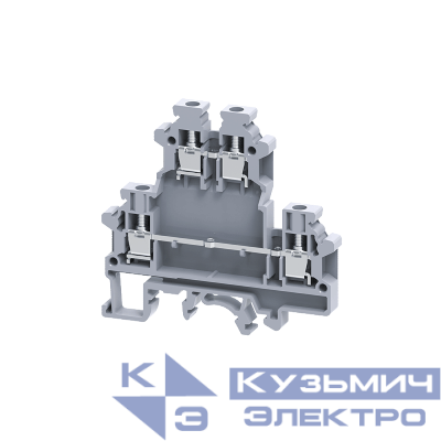 Клемма двухярусная винтовая OptiClip CDL-4-2L-I сер. КЭАЗ 289803