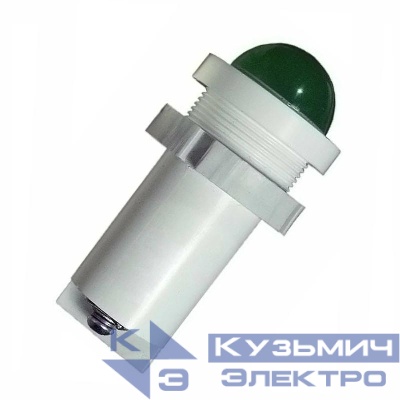 Лампа светодиодная СКЛ-14Б-Л-2-220 220В 50Гц/пост. диаметр посадочного отверстия 22мм УХЛ2.1 зел. Реле и Автоматика A8021-78107446