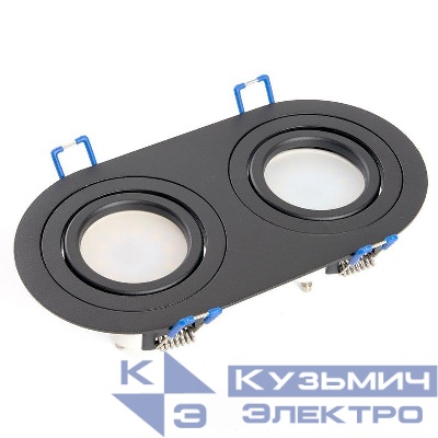 Светильник DL2812 G5.3 MR16 потолочн. встраив. черн. FERON 48459