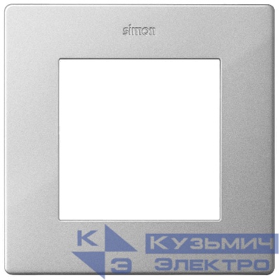 Рамка 1-м Simon24 алюм. 2400610-033