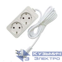 Удлинитель 2х5м с заземл. 10А IP20 2.2кВт ПВС Союз 481S-9205