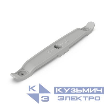 Держатель плоского кабеля двусторонний для прямого монтажа на 8 мест (уп.20шт) сер. Промрукав PR13.0442