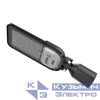 Светильник светодиодный Qplus 50Вт 5000К IP65 6000лм 120-260В 370х145х45мм ДКУ уличный консольный КСС Ш черн. GAUSS 629535350