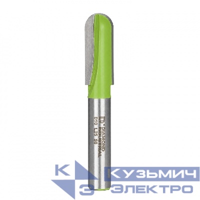 Diamond Industrial Фреза пазовая полукруглая (галтельная) 10x25 мм, S=8 мм, Z=2 Diamond Industrial