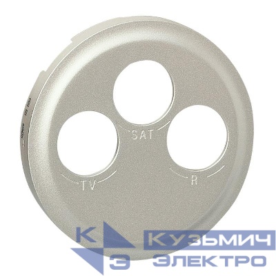 Панель лицевая Celiane для роз инф. TV/FM/SAT титан Leg 068585