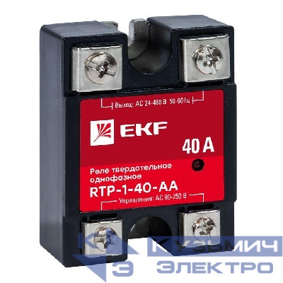 Реле твердотельное однофазное RTP-40-AA PROxima EKF rtp-1-40-aa