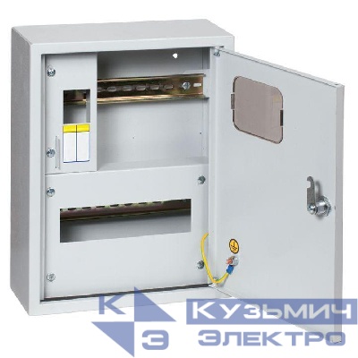 Щит ЩУРн 1/12 (Э) (360х280х110) счетчик на DIN-рейку IP31 EKF mb23-1/12e