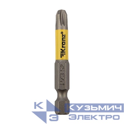 Бита для шуруповерта PZ3х50мм (уп.2шт) Kranz KR-92-0420-1
