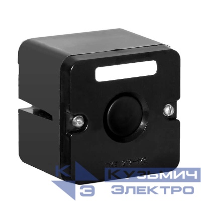 Пост кнопочный ПКЕ-212/1 кнопка "Пуск" черн. Электродеталь ПКЕ-212/1.1Ч