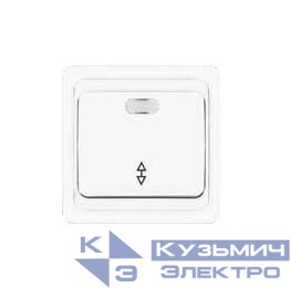 Переключатель проходной 1-кл. СП Валери 10А IP20 с подсветкой бел. UNIVersal В0125