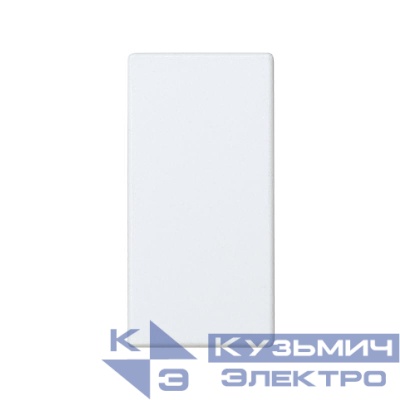 Заглушка узкая Simon27 Play бел. 27800-34