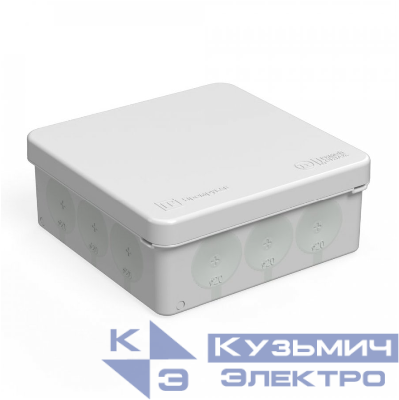 Коробка распределительная 60-0303 для прямого монтажа двухкомпонентная без содержания галогена (HF) 100х100х40 (1 шт/уп) Промрукав