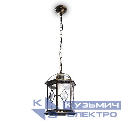 Светильник PL134 60Вт E27 230В садово-парковый черн. зол. FERON 11337