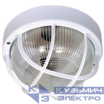 Светильник НБО 23-60-004 "Фарпласт" круг 1х60Вт E27 IP44 корпус с решеткой бел. Элетех 1005500668