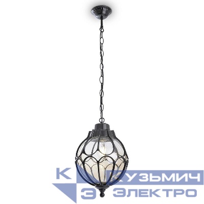 Светильник PL3805 60Вт E27 IP44 230В садово-парковый на цепочке 500мм черн. FERON 06345