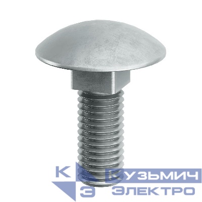 Винт с гладкой головкой и квадратным подголовником М6х16 гор. оцинк. DKC CM010616HDZ