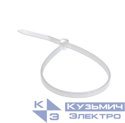 Хомут кабельный 3.6х200 нейл. бел. (уп.100шт) Rexant 07-0200