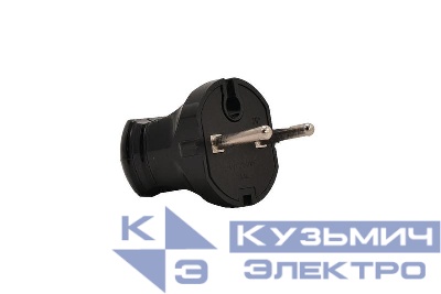 Вилка Accessories 1ф черн. LEZARD 715-0101-601B
