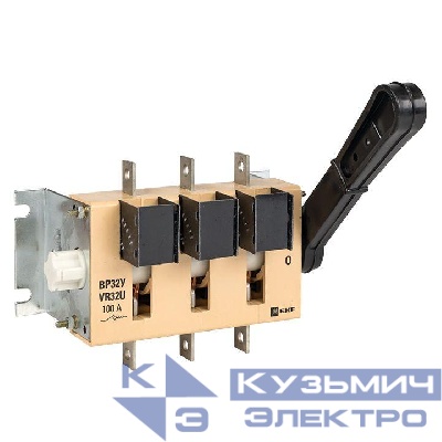 Выключатель-разъединитель ВР32У-31А31220 100А 1 напр. с дугогасит. камерами несъемная лев./прав. рукоятка MAXima EKF uvr32-31a31220