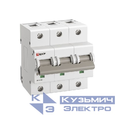 Выключатель автоматический 3п D 25А 15кА ВА 47-125 PROxima EKF mcb47125-3-25D