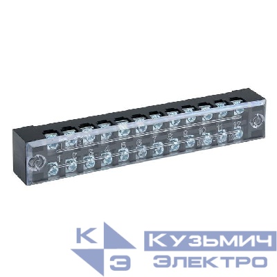 Терминал клеммный TB-1512 до 1.5кв.мм 15А 12 клеммных пар EKF tb-1512