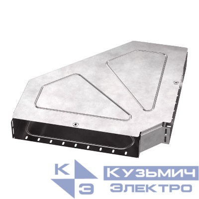 Угол для лотка горизонтальный 90град. 500х100 Стандарт с крышкой Промрукав PR16.0627