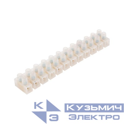 Колодка клеммная полипропилен КВ-12 16А 12кв.мм (уп.10шт) Rexant 07-5012