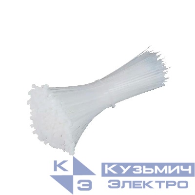 Хомут кабельный (стяжка) PCT 7.6х300-100WH PA6.6 (уп.100шт) JazzWay 5054189