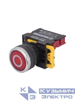 Выключатель кнопочный ВК22-EA4322 с символом "0" 1НЗ цилиндр d22мм IP65 красн. Электротехник ET924745
