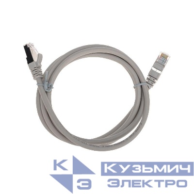 Патч-корд F/UTP кат.6 RJ45-RJ45 26AWG LSZH 1.5м сер. Rexant 02-0210-105