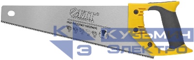 Ножовка по дереву мелкий каленый зуб 13 ТPI 3D заточка пласт.прорезиненная ручка профи 350мм FIT 40473