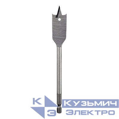 Сверло перовое по дереву 40мм (шестигранный хвостовик) Kranz KR-91-0677