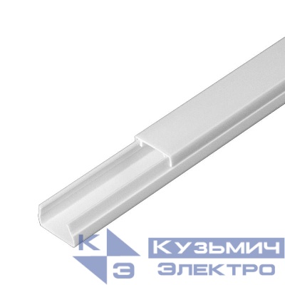 Кабель-канал 15х10 L2000 с двойн. замком бел. Промрукав PR.0325201