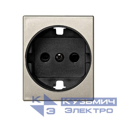 Накладка розетки 75432- 75464-69 защ. шторки Simon82 Centralizations шампань 82041-54