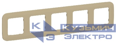 Рамка 5-м СП FLITE РУ-5-А-ФлХ хаки IEK FI-M52-31-20-K59