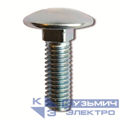 Винт с гладкой головкой и квадратным подголовником М6х12 нерж. сталь DKC CM010612INOX