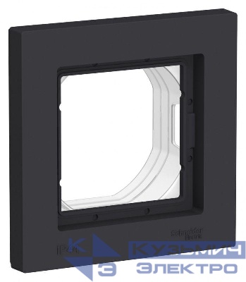 Рамка 1-м AtlasDesign Aqua IP44 карбон SE ATN441001