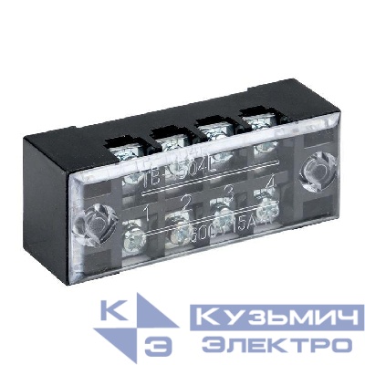 Терминал клеммный TB-1504 до 1.5кв.мм 15А 4 клеммные пары EKF tb-1504