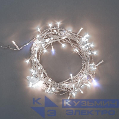 Гирлянда светодиодная "Нить" 20м 150LED бел. 3.4Вт 230В IP44 эффект мерцания провод прозр. Neon-Night 305-565