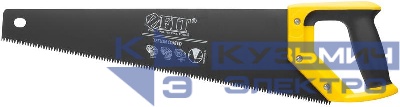 Ножовка по дереву средн.кален.зуб 7 ТPI 3D заточка пласт.прорезинен.ручка тефлон.покрытие 450мм FIT 40465