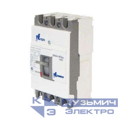 Выключатель автоматический 3п 50А 10кА ВА04-31 Про 125C Контактор 7001006